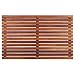 Nordic Style Teak Shower and Bath Mat - Heavy-Duty and Dark-Oiled for Indoor and Outdoor Use - Non-Slip Wooden Platform for Sauna, Pool, Hot Tub - 31.4 x 19.6-Inch Flooring Decor and Protector