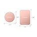 Spigen Kuel MP4-P Metal Plates for Magnetic Car Mount Phone Holder QNMP Compatible (4 Pack - 2 Round, 2 Rectangle) - Rose Gold