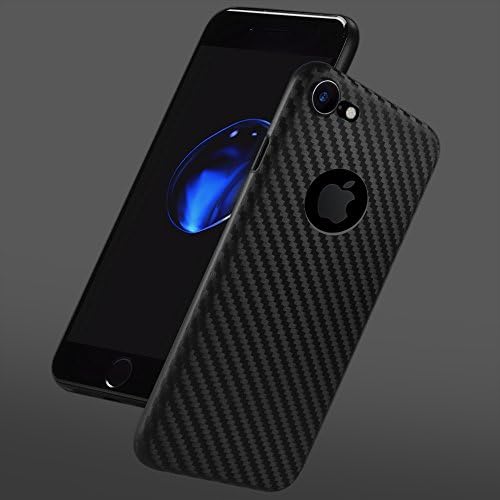 Exclusive Gadgets Limited APPLE iPhone 8 Plus Case - Ultra Slim Protective Shockproof TPU Silicone Gel Cover [Black Carbon Fiber TPU Back Case]