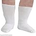 Extra Wide Comfort Fit Athletic Crew (Mid-Calf) Socks for Men and Women, For Wide Feet Pick your size, Do not size up