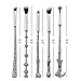Wizard Wand Makeup Brushes, 5 Set Beauty Cosmetic Tools with Necklace, Bracelet