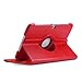 360 Degree Multi Angle Rotating Cover Case for Samsung Galaxy Note 10.1 inch Tablet N8000/N8013/SCH-i925 By Sheath™ (Red)