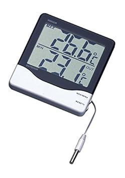 TFA Dostmann Digitales Innen-Außen-Thermometer, 30.1011, großes Display Höchst- und Tiefwerte, Innen- und Außentemperatur