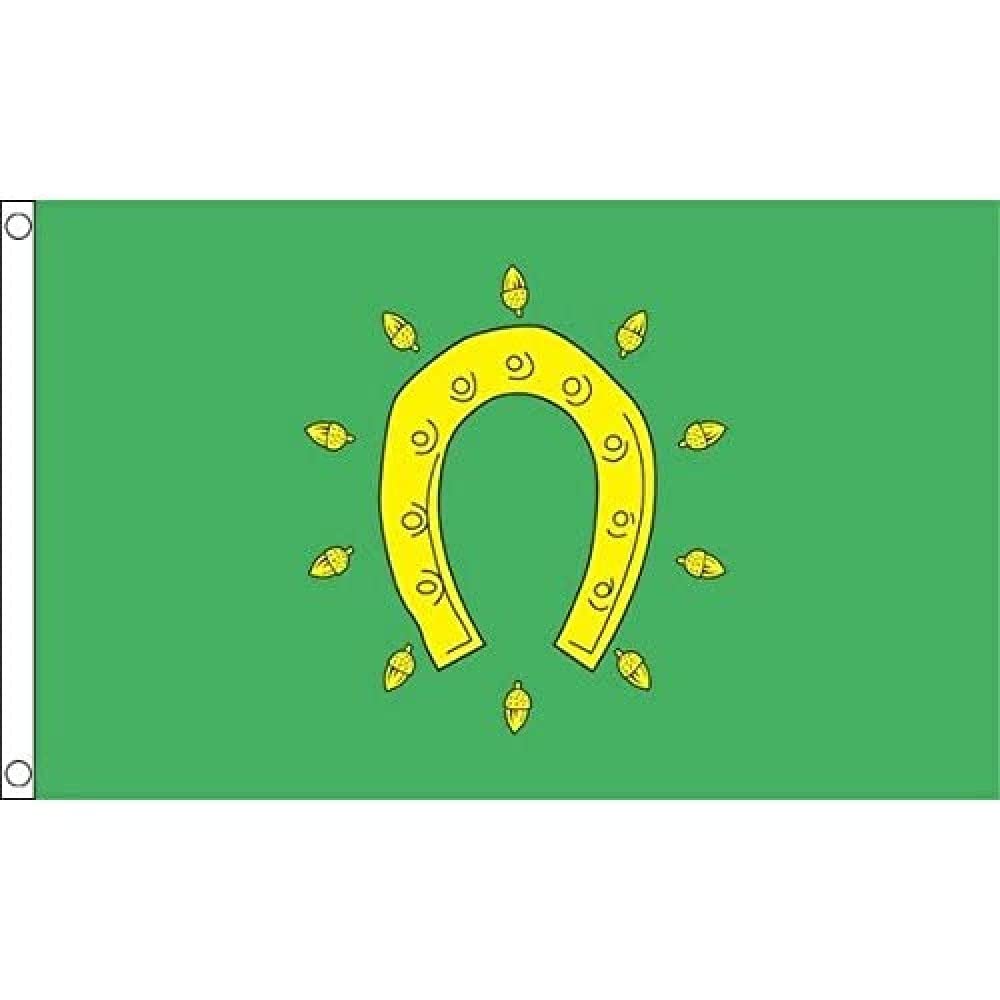 AZ FLAG - Rutland County Flag - 3x5 Ft - 100D Polyester County Of Rutland - England Banner with Two Metal Grommets - Fade Resistant - Vivid Colors - 3' x 5' Feet - 150x90 Cm