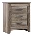 Signature Design by Ashley Zelen Rustic Contemporary 2 Drawer Nightstand, 29.45