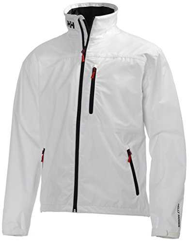 Helly Hansen Men's Crew Midlayer Waterproof Windproof Breathable Sailing Rain Coat Jacket, 001 Bright White, X-Large