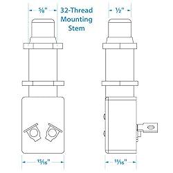 Seachoice 2-Position Push Button Starter/Horn