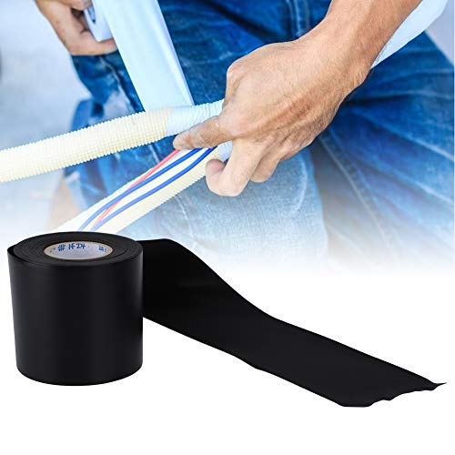 Yosoo Cafopgrill Air Conditioning Cable Tie Pvc Air Conditioning Duct Sealing Air Conditioning Insulation Cable Tie Air Conditioning Insulation Cable Tie 60 Mm X 11 M, Black (without Glue)