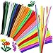 Caydo 342 Pcs Pipe Cleaners Chenille Stem 6 mm x 12 Inch, Assorted Colors, Smooth Processing at Both Ends, Safe and Humanized Design