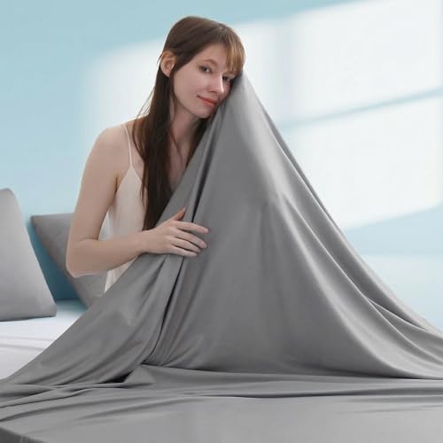 Elegear Cooling Blanket 200×220 cm, Summer Blanket with Silver Ions and Cooling Fibers ARC-Chill 3.0 Q-MAX>0.5, Instant Cooling, Hypoallergenic, Breathable And Lightweight, Dark Grey