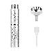 Perfume Atomizer with Small Funnel,10ML Cologne Atomizer, Emboss-Twisting Concealed Spraying Design Perfume Spray Bottles Empty for Women & Men(Travel Perfume-Silver)