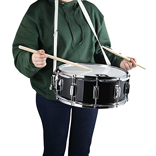 Vangoa Snare Drum Set for Kids Students Beginners Kit, 14 Inch, 10 Lugs