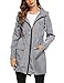 Romanstii Raincoat Outdoor Women's Lightweight Jackets Waterproof Packable Active Outdoor Rain Jacket