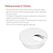10 Pack 2 Inch White Desk Grommet for Wires Cords-Plastic