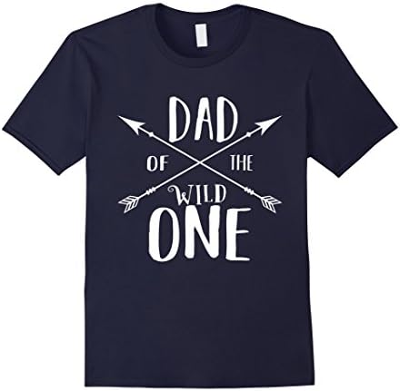 Mens Funny Shirt Awesome Dad Of The Wild One Thing 1st Birthday Large Navy