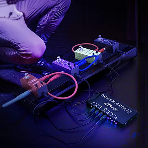 Guitar Pedal Power Supply,Horse Portable 7 Isolated DC Output Builtin