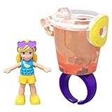 Polly Pocket Polly with a Tropical Smoothie Ring Tiny Takeaway