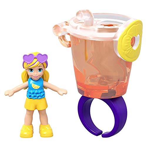 Polly Pocket Polly with a Tropical Smoothie Ring Tiny Takeaway
