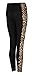 Forever Womens Plus Size Animal Leopard Side Panel Leggings
