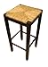Winsome Wood 29-Inch Square Rush Seat Bar Stool, Set of 2