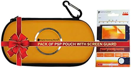 Digital Gaming World® ZIP Pouch / Case with Screen Guard For P-S-P 1000/2000/3000 and E-1000/E-1004(Latest Editions) (Console Not Included) Yellow Color