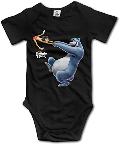 The Jungle Book Short-Sleeve Romper Playsuit For Boys &amp; Girls Size 6 M Black