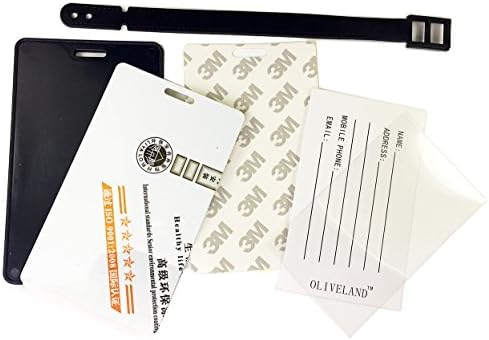 OLIVELAND 5 Pack Heat Press Blank Luggage Tags Sublimation DIY Custom Luggage Tags