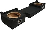 Compatible with Ford F150 Extended Super Cab Truck 2004-2008 Dual 10" Subwoofer Sub Box Speaker Enclosure