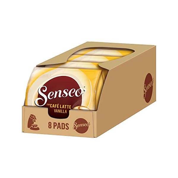 Senseo Pads Café Latte Vanilla, 40 Kaffeepads, 5er Pack, 5 x 8 Getränke, 460 g – Bild 6