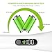 Phaewo Spin Scrubber with LED Display, Long Extension Handle Shower Cleaner, Including 2 Power Scrubber Brushes, 3 Mops, One Sponge and a Storage Rack, New Generation of Cleaning Supplies, White