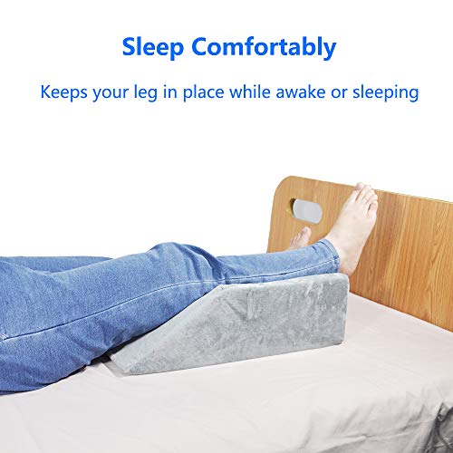 Leg Elevation Wedge Pillow Knee Foam for Sleeping Post Surgery Foot Leg