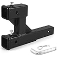 Dual Hitch Extension fits for 2 inch Receiver Extender to 10 inch Length,GTW 400LBS/6000LBS