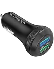 RAVPower Auto Ladegerät mit Doppelten QC 3.0 Anschlüsse