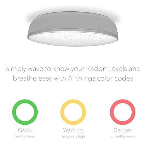 Airthings Wave Smart Radon Detector with free app – Easy-to-Use – Temp and Humidity – Accurate – No Lab Fees – Battery Operated (Renewed)