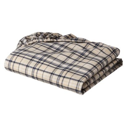 Plaids and Stripes Boys Khaki Plaids Crib Sheet