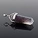 MSmask Natural Crystal Stone Quartz Healing Point Chakra Cut Gemstone Necklace Pendant