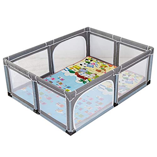 plastic playpen with mats