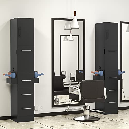 Beauty Salon Station, Salon Stations for Hair Stylist w/3 Drawer & 1