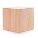 YuanKanJu 5 Inch Solid Wood Block Cube - 1 Block