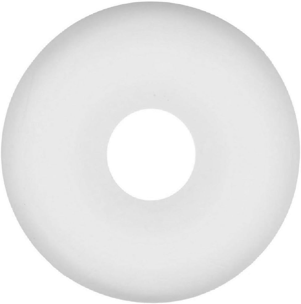 Donut-Shaped Memory Foam Pressure Relief Ring Cushion For Pressure Relief from Coccyx and Tailbone Pain, Haemorrhoid, Pregnancy Post Natal, Surgery, and Sciatica, with a White washable cover.