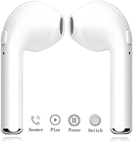 Wireless Ear Pods Bluetooth Earbuds Headphones Stereo -Mothers Day Gift- Earpieces Earphones for iPhone X 7 8 Plus Samsung Galaxy S7 S8 S9 LG HTC IOS Android with Charging Case