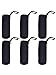 Mudder 6 Pack Water Bottle Sleeve Neoprene Bottle Carrier Nylon Bottle Sleeve for 19.4 oz/ 550 ml Glass Water Bottle, Black