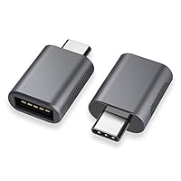 nonda USB C to USB Adapter(2 Pack),USB-C to USB 3.0 Adapter,USB Type-C to USB,Thunderbolt 3 to USB Female Adapter OTG for MacBook Pro 2019/2018/2017,MacBook Air 2018,Surface Go,and More Type-C Devices