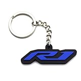 Yamaha YZF R1 R1S R1M YZF-R1 YZFR1 Key Chain Fob Ring logo emblem Blue