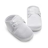 Delebao Baby Infant Lace Up Satin Christening Baptism Shoes Bootie Slippers Sneakers