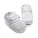 Delebao Baby Infant Lace Up Satin White Shoes Bootie Slippers Sneakers (0-6 Months, Shoes)