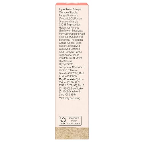 HONEST BEAUTY MOISTURIZING VEGAN TINTED LIP BALM | ANTIOXIDANT-RICH ACAI EXTRACTS + AVOCADO OIL | PARABEN FREE + CRUELTY FREE | BLOOD ORANGE