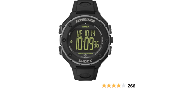 Timex Expedition Shock XL 50mm Men's Digital Watch with Black Resin Strap  T49950SU: Buy Online at Best Price in UAE - Amazon.ae