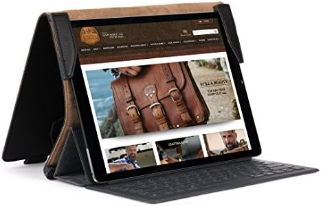 Saddleback Leather Apple iPad Pro Case - 100% Full Grain Leather Protective Cover / Stand For 10.5" and 12.9" iPad Pro Models - 100 Year Warranty