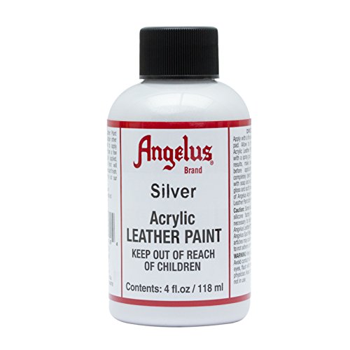 Angelus Leather Paint 4oz-Silver